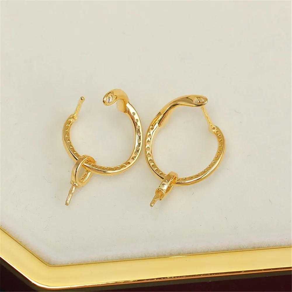 

Серьги из стерлингового серебра 925 пробы с жемчугом, принадлежности для самостоятельного изготовления ювелирных изделий, пустые стойки для сережек для аксессуаров ручной работы, без жемчуга