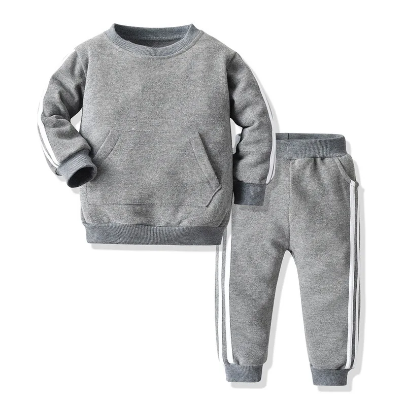 Children's clothing autumn new casual pullover hoodie sports suit men and girls multi-colored long-sleeved clothing