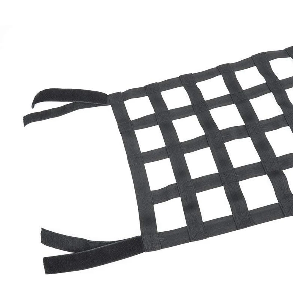 Black Heavy Duty Cargo Net Cover For Jeep Wrangler TJ JK 07-18 Multifunctional Top Roof Storage Hammock Bed Rest Network Cover