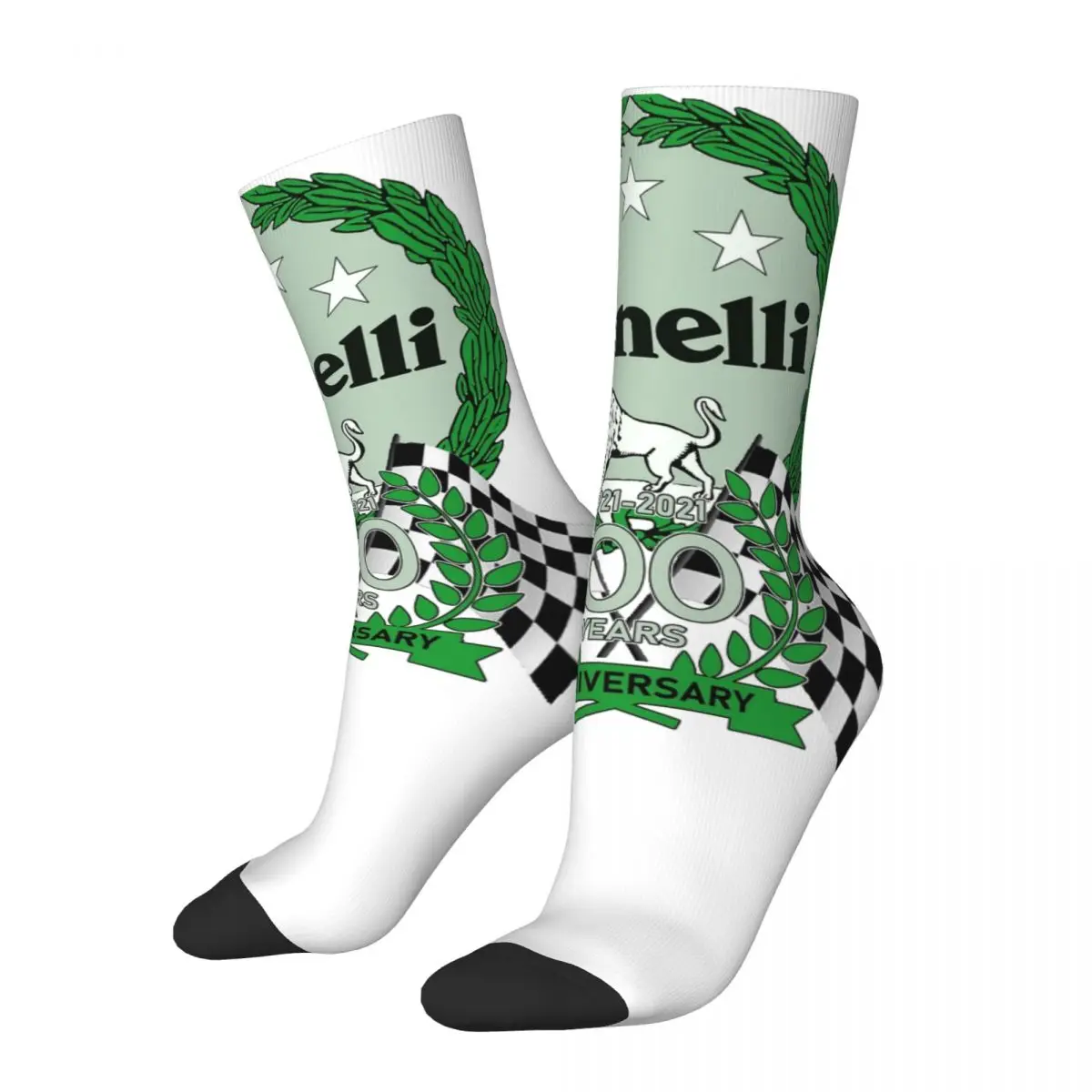 

Funny Men's Women's Motorcycle Benellis Lion 100th Anniversary Celebration Design Socks Merch Cozy Socks Soft Birthday Present