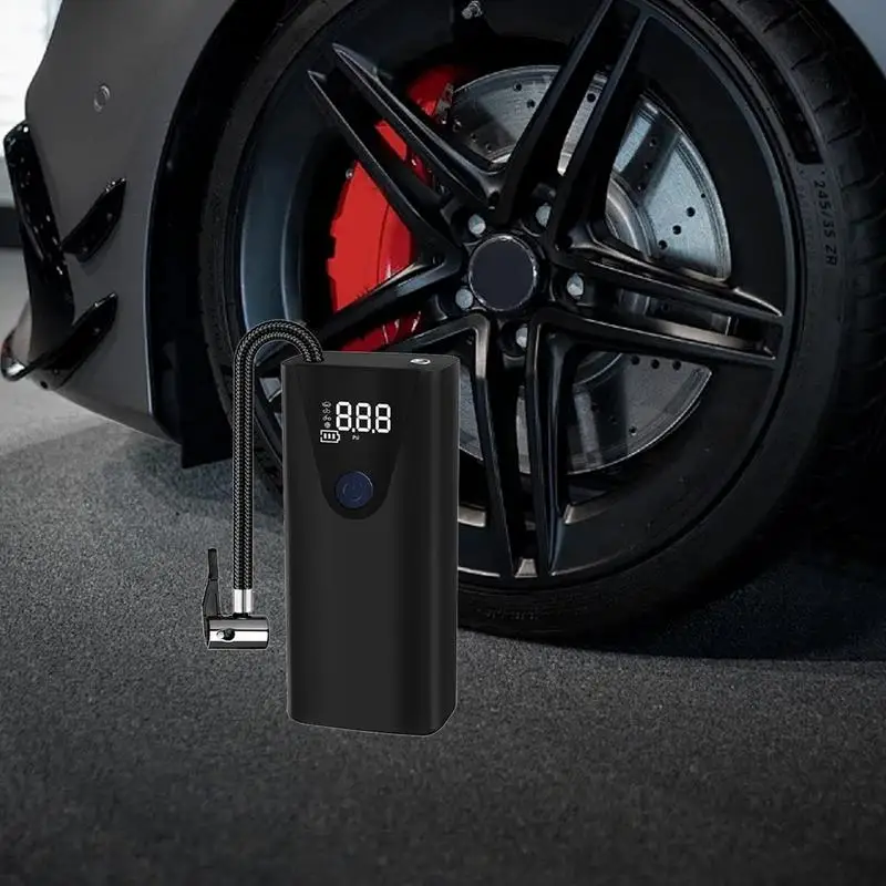 Car Tire Pump Portable Inflator Pump Rechargeable Air Pump Tire Air Compressor Bikes Tire Pump For Bicycles