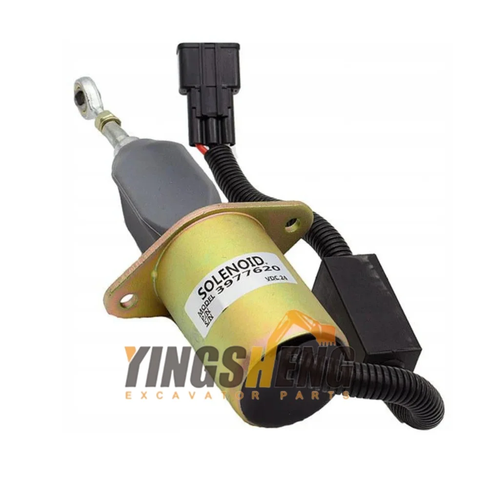 

Cummins 6CT 8.3C ISC ISL G8.3CM 558 engine 24v stop solenoid valve 37Z36-56010-A 3977620 5272680