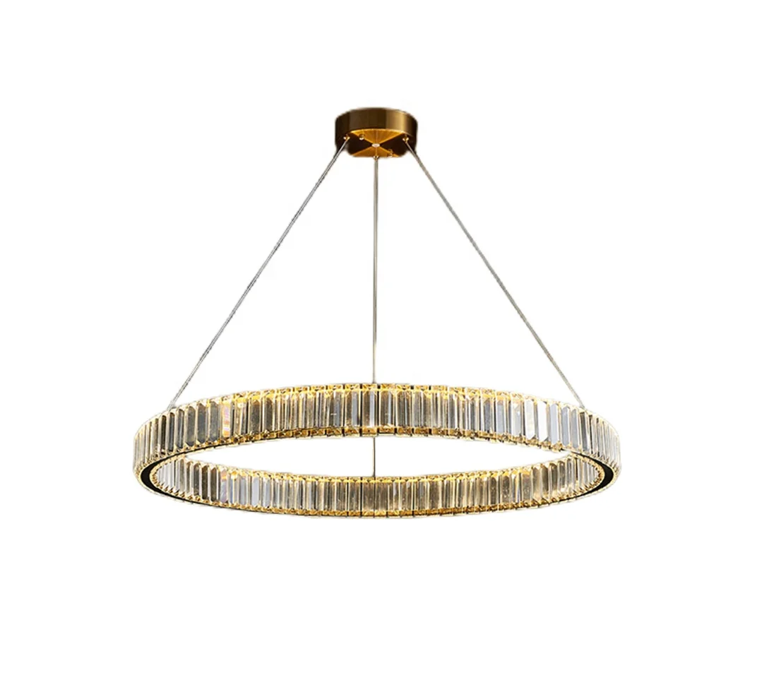 

Modern Crystal Pendant Light Chandelier & Pendant Lights For Living Room Luxury Lamp Hanging Light Golden Body Modern Chandelier