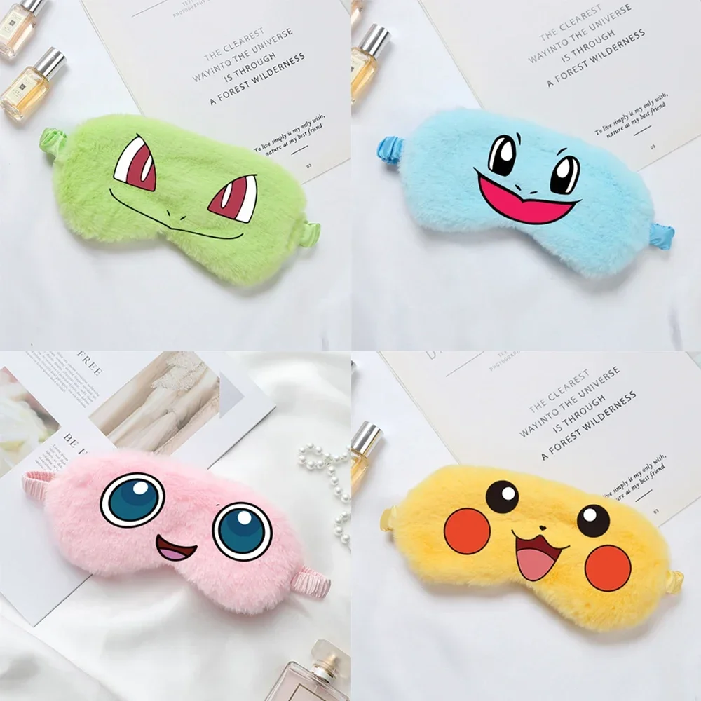 Pokemon Pikachu Eye Patch Cute Cartoon Printe Portable Shade Sleeping Eyemask Bedroom Bedding Fashion Children's Birthday Gifts