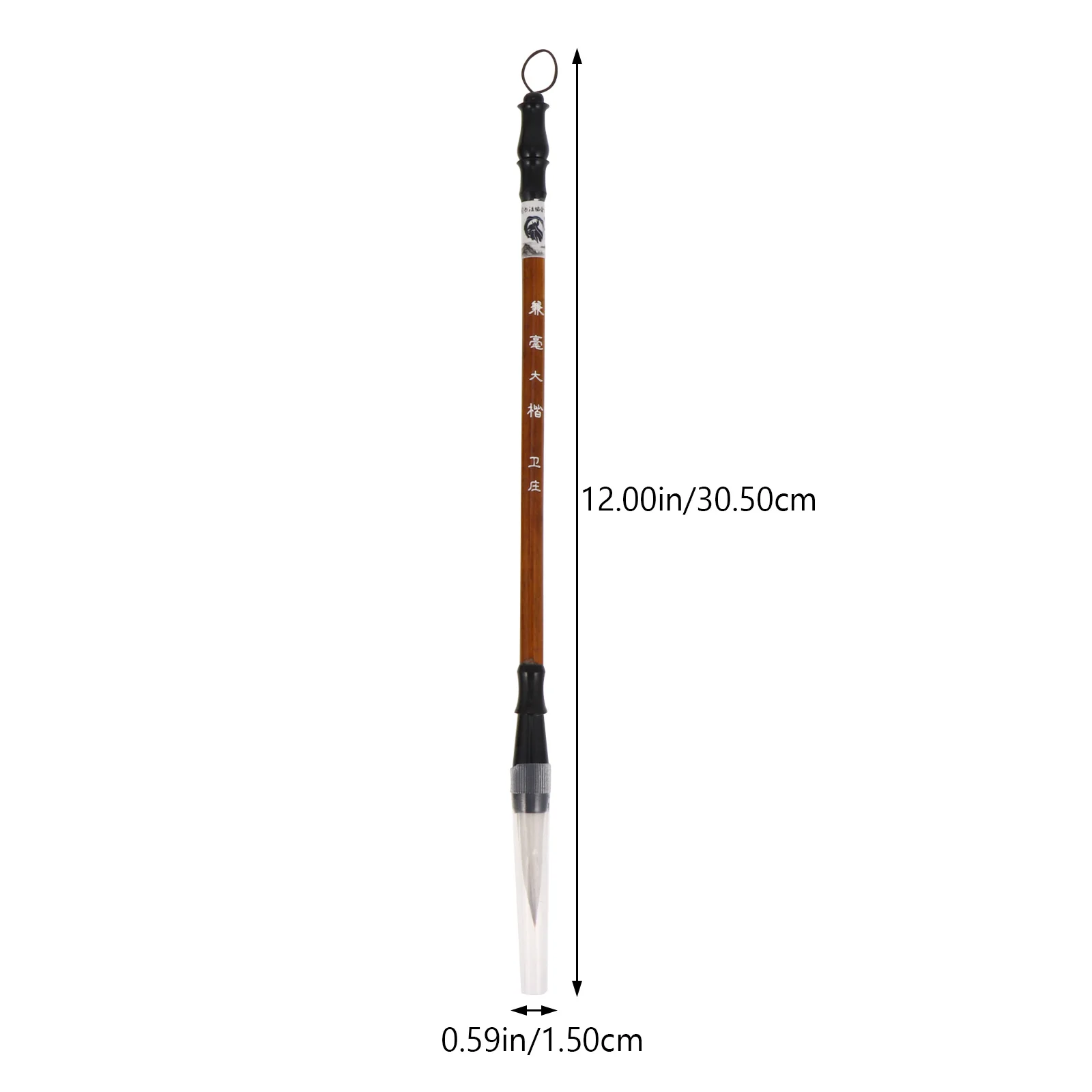 مجموعة فرش الخط مكونة من 9 قطع، أقلام محمولة باللون البني الفاتح للكتابة الصينية والرسم وأدوات فنية متعددة الأغراض #4