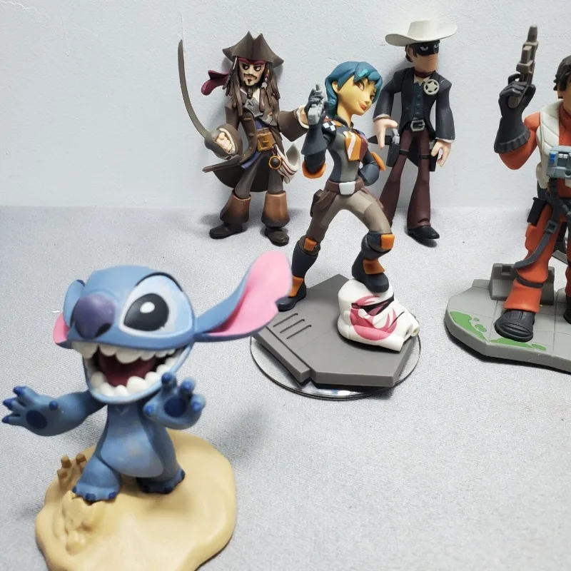 Disney Infinity Star Wars Pirates Jack Stitch Yoda Zorro Action Figure Toys Decoration Model Collection for Kids Gifts