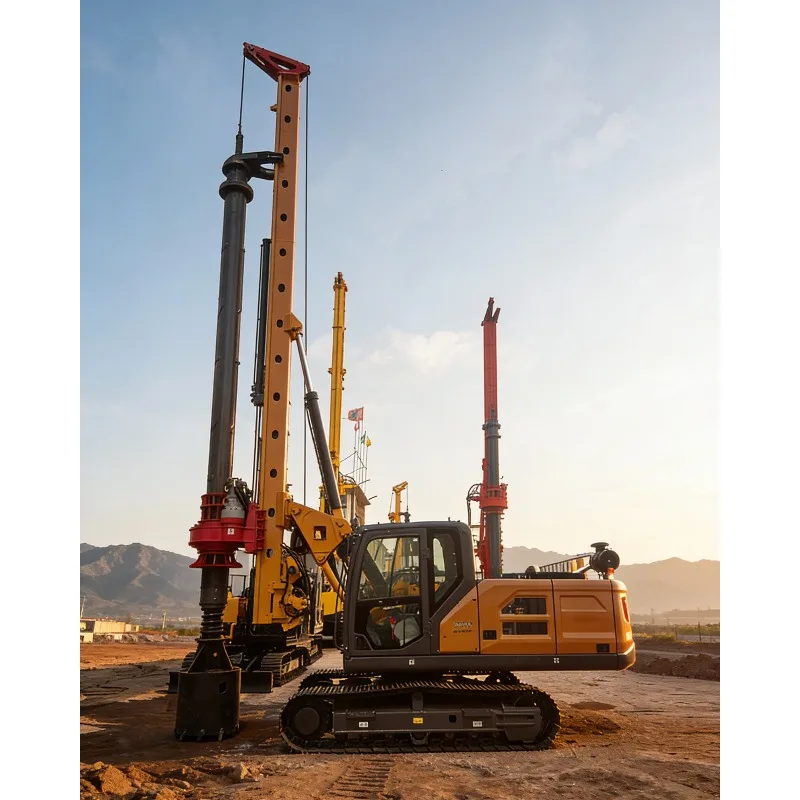 High Efficiency Hydraulic Rotary Piling Rig 60M Borehole 1800mm Drill Bit Automatic Feed System for Deep Foundation Engineering
