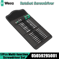 Wera 05059295001 17 Pcs Multi-function Precision Screwdriver Set with Ratchet Screwdriver and Bit Set Hand Tools KK 60