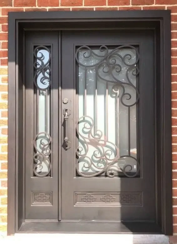 xx-Customization Superior Quality Interior Door Iron Gate Designs Door Wrought Iron Single Iron Grill Door Designs