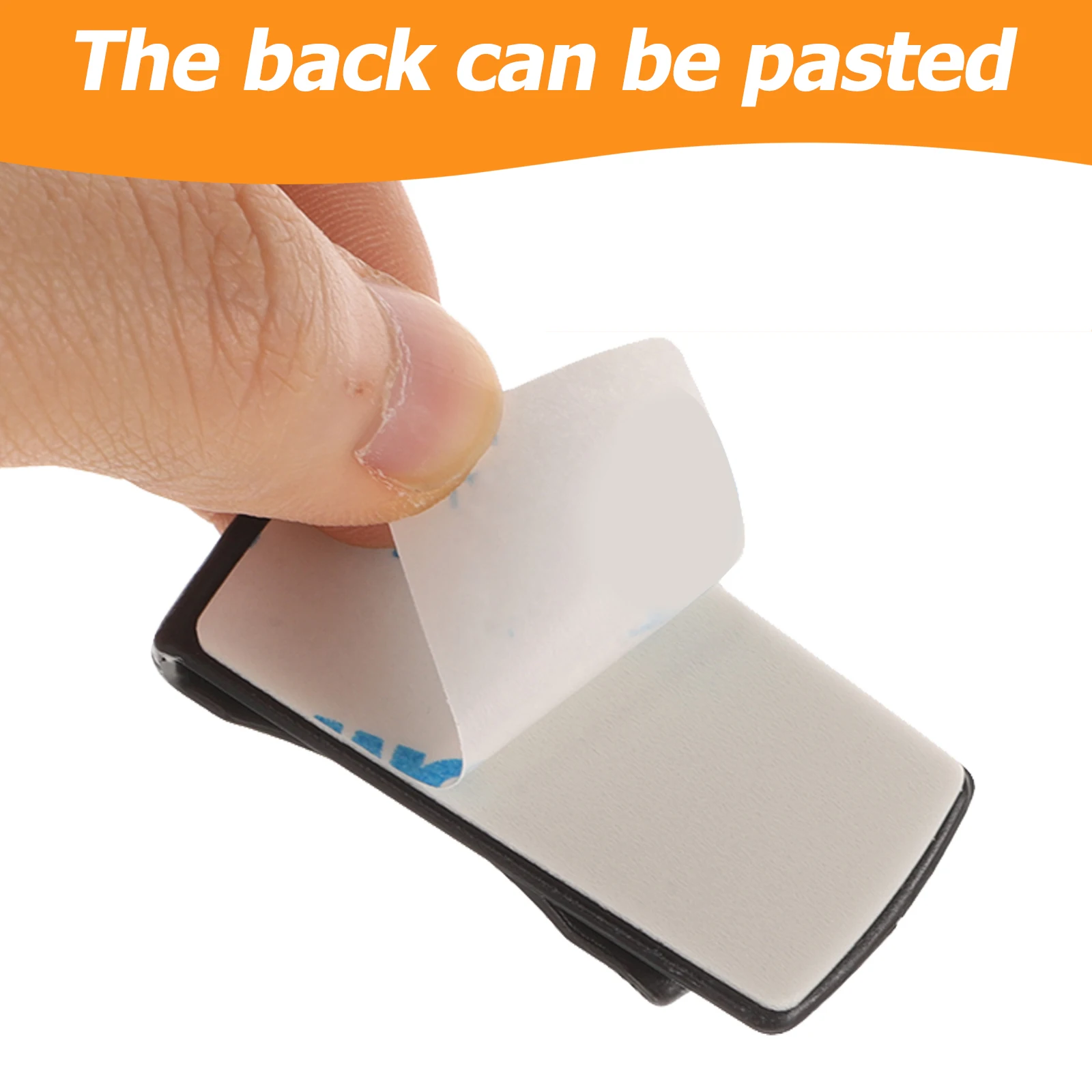 

2 Pcs Car Hooks Black Pair Card Ticket Clip Mini Auto Interior Accessories Reusable Practical Long Term Secure Classic Colors