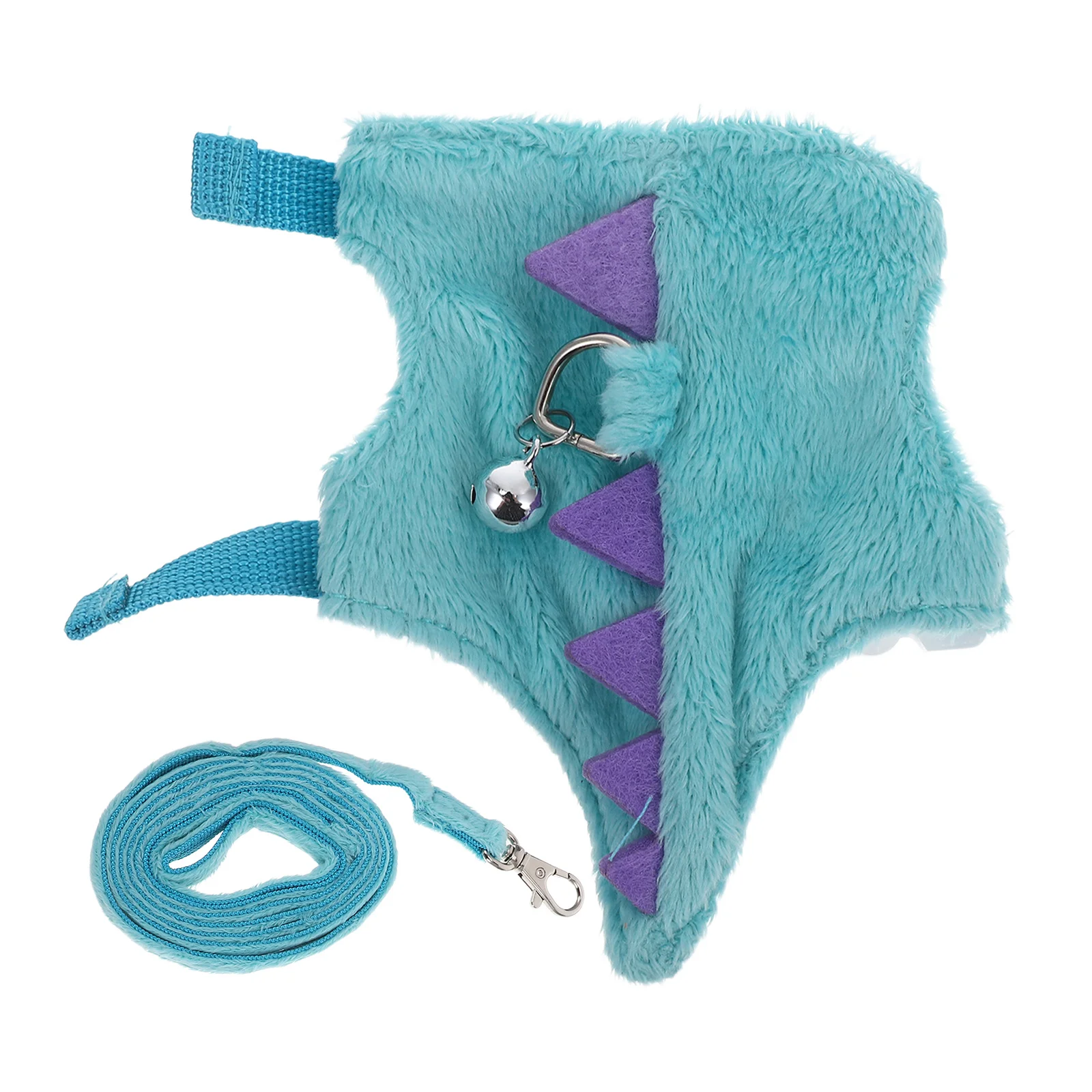 

Bearded Dragon Harness Leash Set Dinosaur Themed Vest for Small Pets Lizards Ferrets Rabbits Hamsters Quick Adjustable Buckle