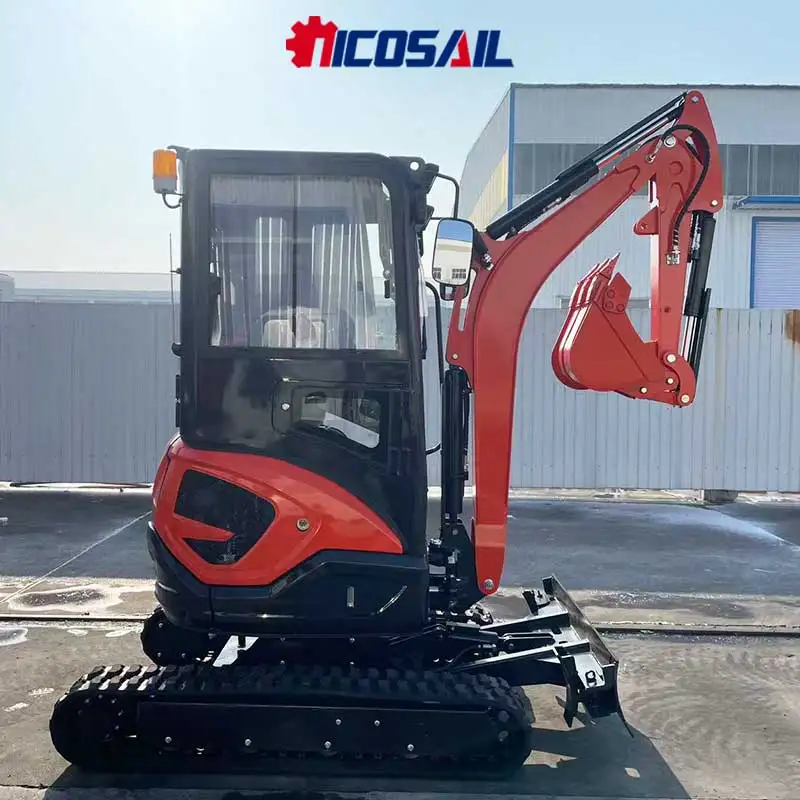 รถขุดไฮดรอลิกขนาดเล็กคุณภาพสูง ได้มาตรฐานยูโร 5 สำหรับงานขุดร่องสำหรับการเลี้ยงสัตว์ งานปรับพื้นที่เพาะปลูก และงานก่อสร้างที่อยู่อาศัย