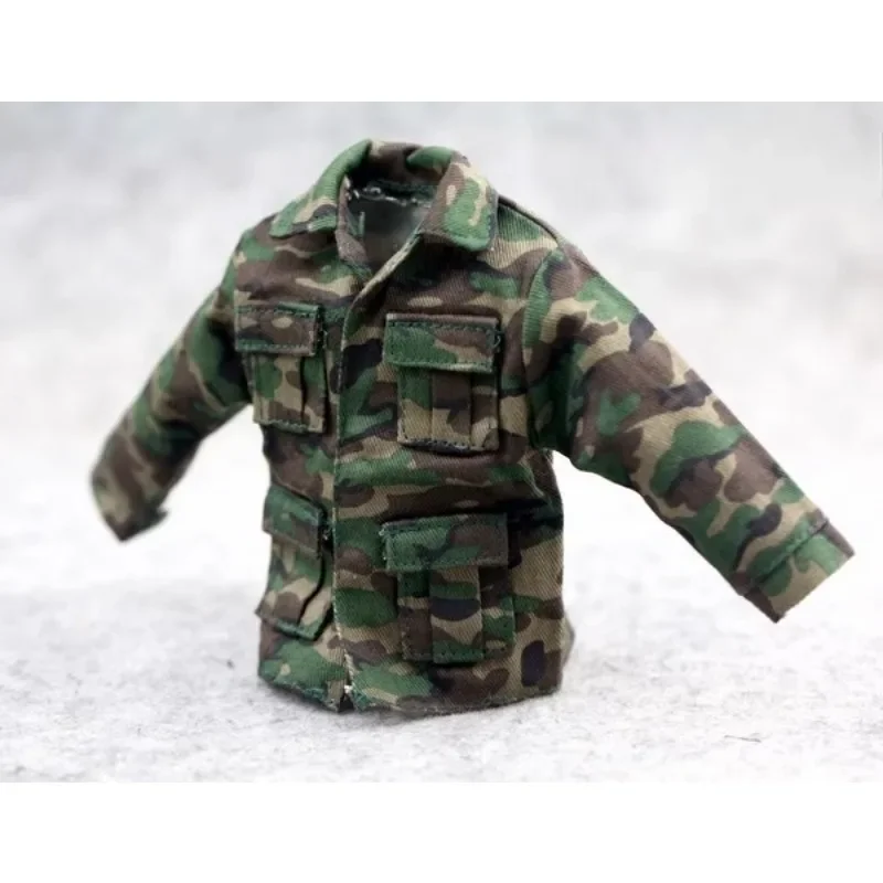 Maßstab 1/6 Soldat Armee Mantel Hosen Set Dschungel Tarnung Kampf Uniform Kleidung Modell für 12'' Zubehör Körper Fogures Puppe