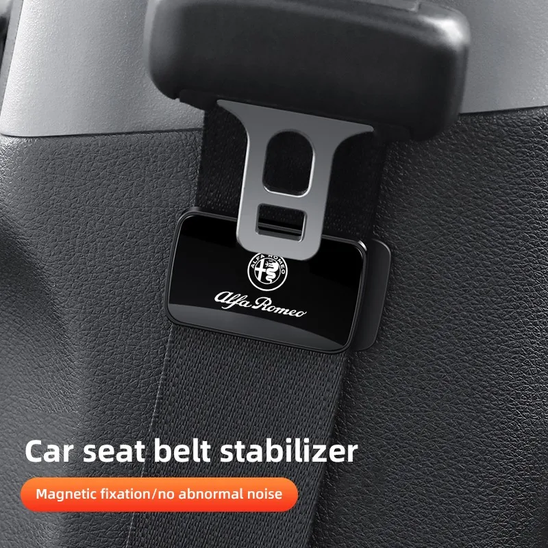 1Pcs Magnetic Stabilizer For Car Seat Belt For Alfa Romeo 156 159 147 4C 8C 166 Giulia Giulietta Mito Stelvio Spider GT Tonale