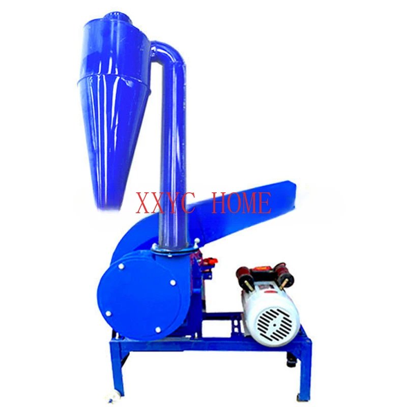 

350 Hammer Mill 100-400KG/H Corn Straw Animal DIY Make Powder 4KW 2800RPM 220V / 380V