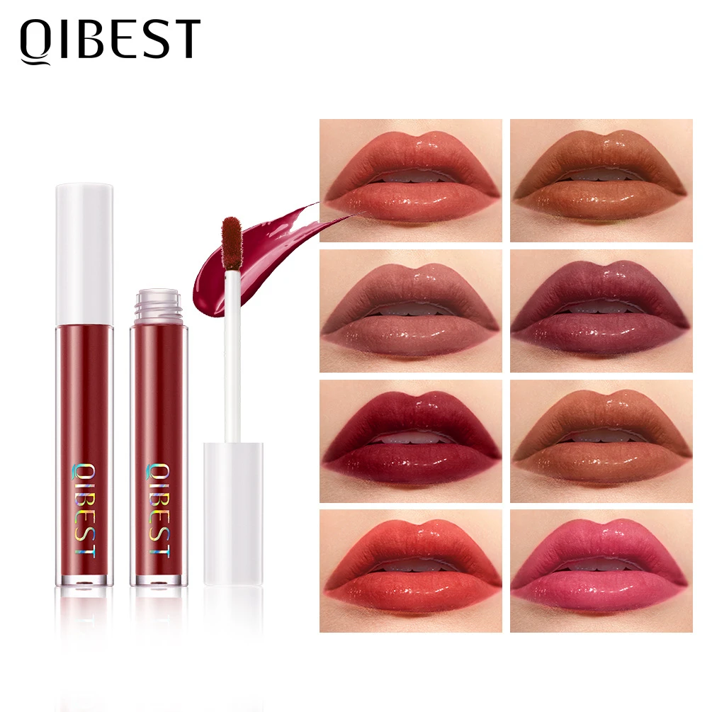 Make Up Matte Liquid Lipstick Waterproof Long Lasting Lip Gloss Velvet Mate Nude Red Lipsticks Lipgloss Makeup Cosmetic Brushes