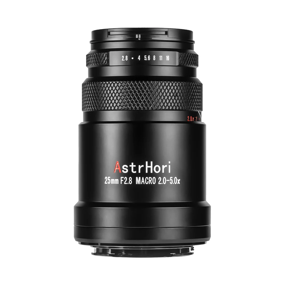 AstrHori 25mm F2.8 2X 5X Full Frame Ultra Macro Lens for Sony FE/Canon RF/Nikon Z/Leica L/Fuji FX Mount Camera