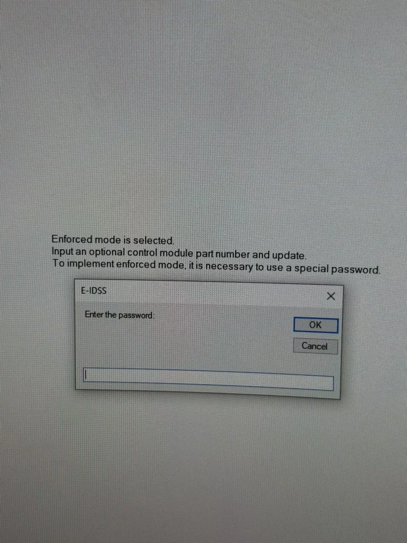 IDSS E-IDSS G-IDSS Strong Password Calculator Diagnostic software