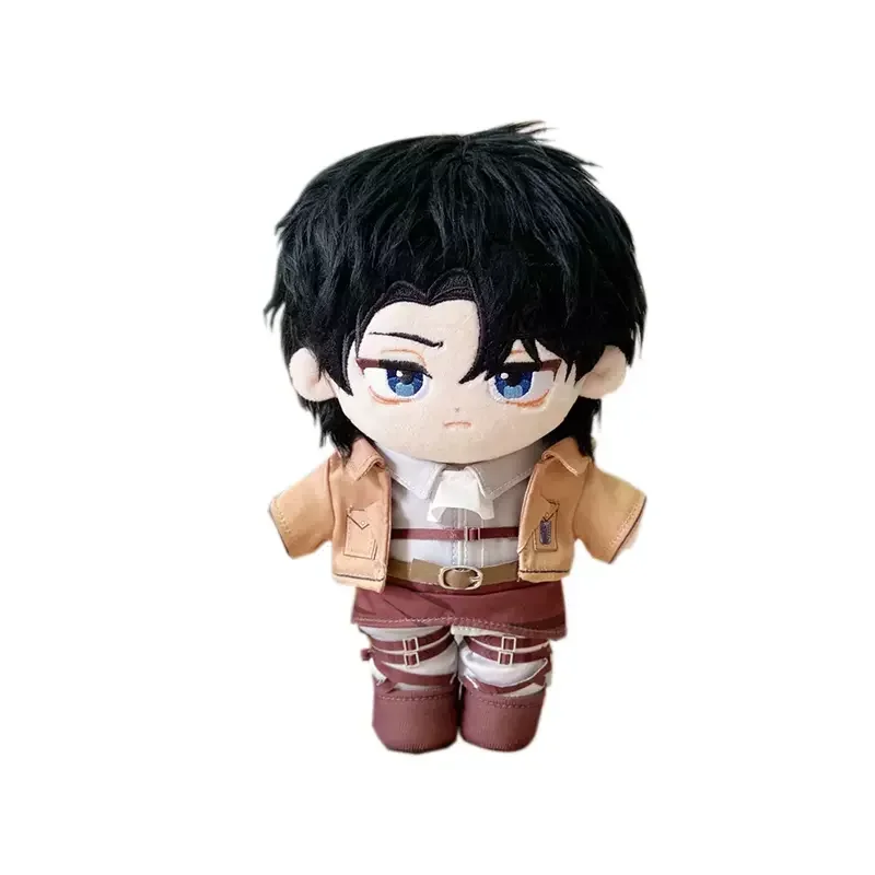 20cm COOL Anime Levi Rivaille Ackerman Cosplay algodón vestir almohada ropa traje regalo de Navidad