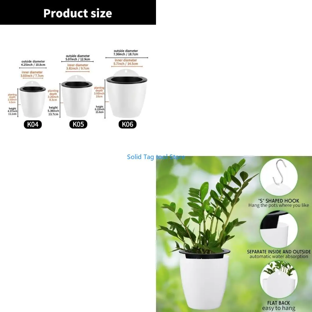 

4xfd стена на стене горшок садоводство для домашних декоров