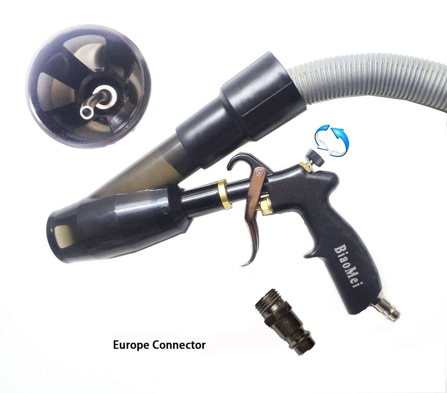 Auto-interieur Detaillering Luchtblaas Tornado Gun & Vacunm Gun, Reiniging Tornador Gun Snel vuil en stof stralen