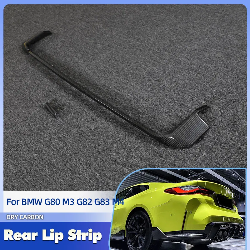 

Car Rear Bumper Diffuser Lip Strips Prepreg Dry Carbon for BMW G80 M3 G82 G83 M4 2021-2023 Replacement Rear Lip Trim Body Kits