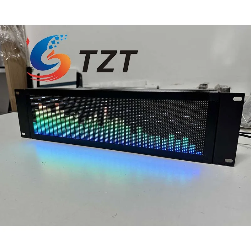 TZT AS1000 Professional Full Color Music Spectrum Display Rhythm Light Dedicated for 2P3 3U Cabinet with/Without MountingBracket