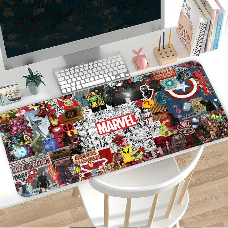 

Waterproof Mouse Pad Keyboard Mouse Pad Game Console Pad office Pad Computer Laptop Pad Desk accessories Marvel Hero Cool