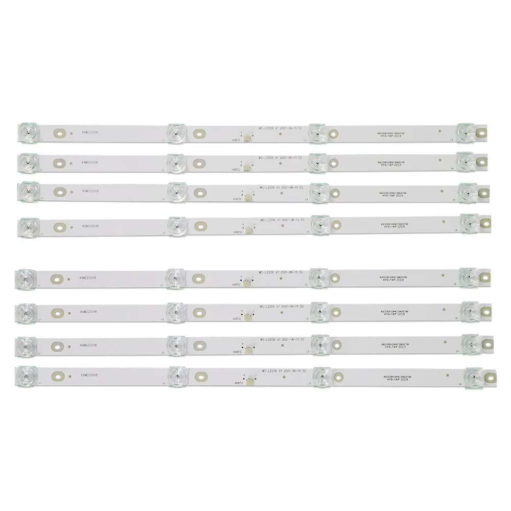 Kit 8pcs LED Backlight Strip for SW-LED50U503BS2S SW-LED50U3011BS2S 50UDY151X LE-50ZTUS27 MS-L2006 CC02500D410V02 CC02500D410V07