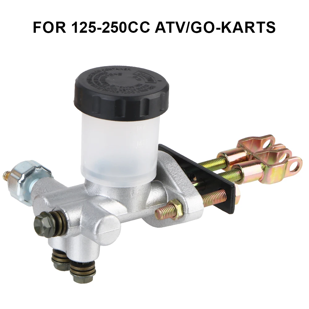 3 In 1 ATV Brake Pump Hydraulic Brake Master For 125cc-250cc ATV Go-karts Master Cylinder For DOT4 Brake Fluid Foot Braking Pump