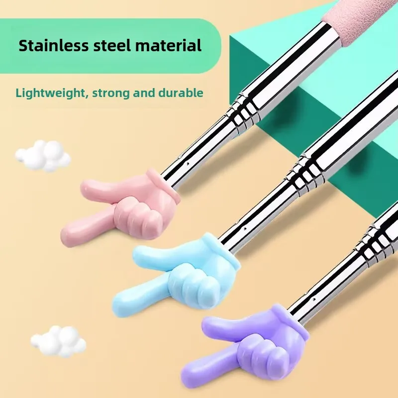 

Унисекс выдвижная палочка для чтения пальцев, милый дизайн учителя, дубинка для раннего детства, инструмент для чтения кнут