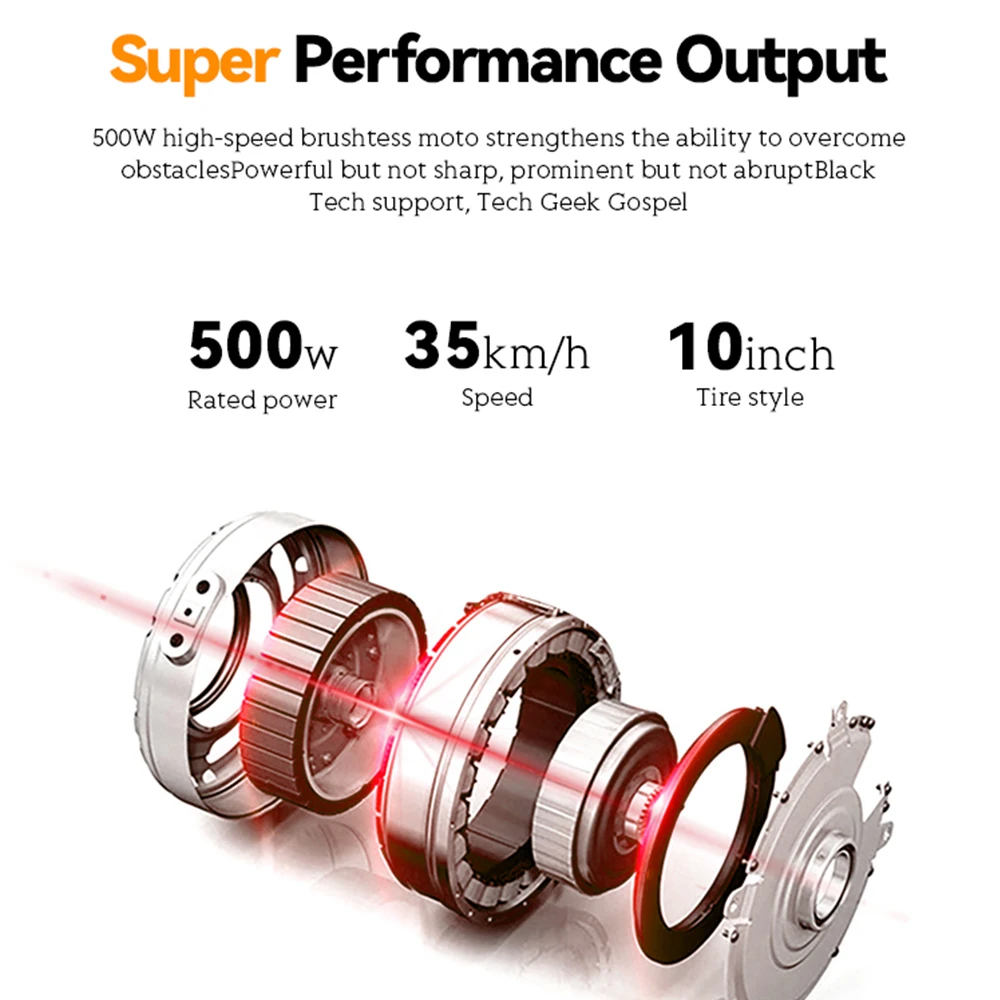 Patinete eléctrico de suspensión delantera para adulto, Scooter plegable de 36v, 500w, 22mph, 25 millas, 15Ah, neumático sólido de 10 pulgadas con Control inteligente por aplicación