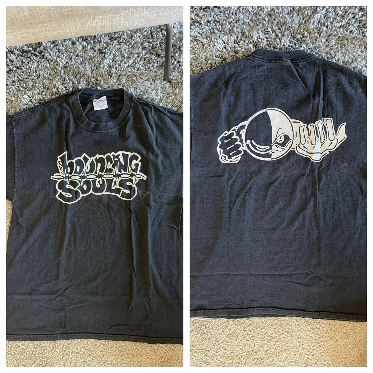 Souls Camiseta Punk Rock Des Années 90 T À Manches Courtes En Coton Imprimé Vintage Américain