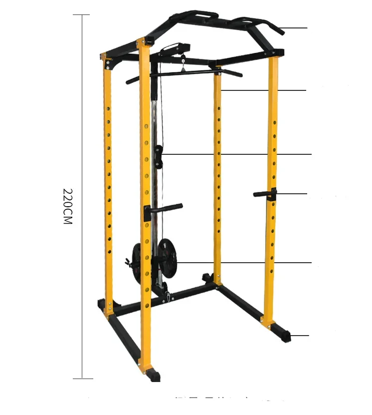 Commercial Multi Functional Squat Power Rack With Lat Machine gym  fitness  exercise equipment  breathing trainer