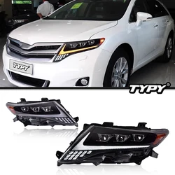 TYPY Car Light For Toyota Harrier Venza 2009-2013 Headlight LED Projetor head Lamp Daytime Running Light Automotive Accessories