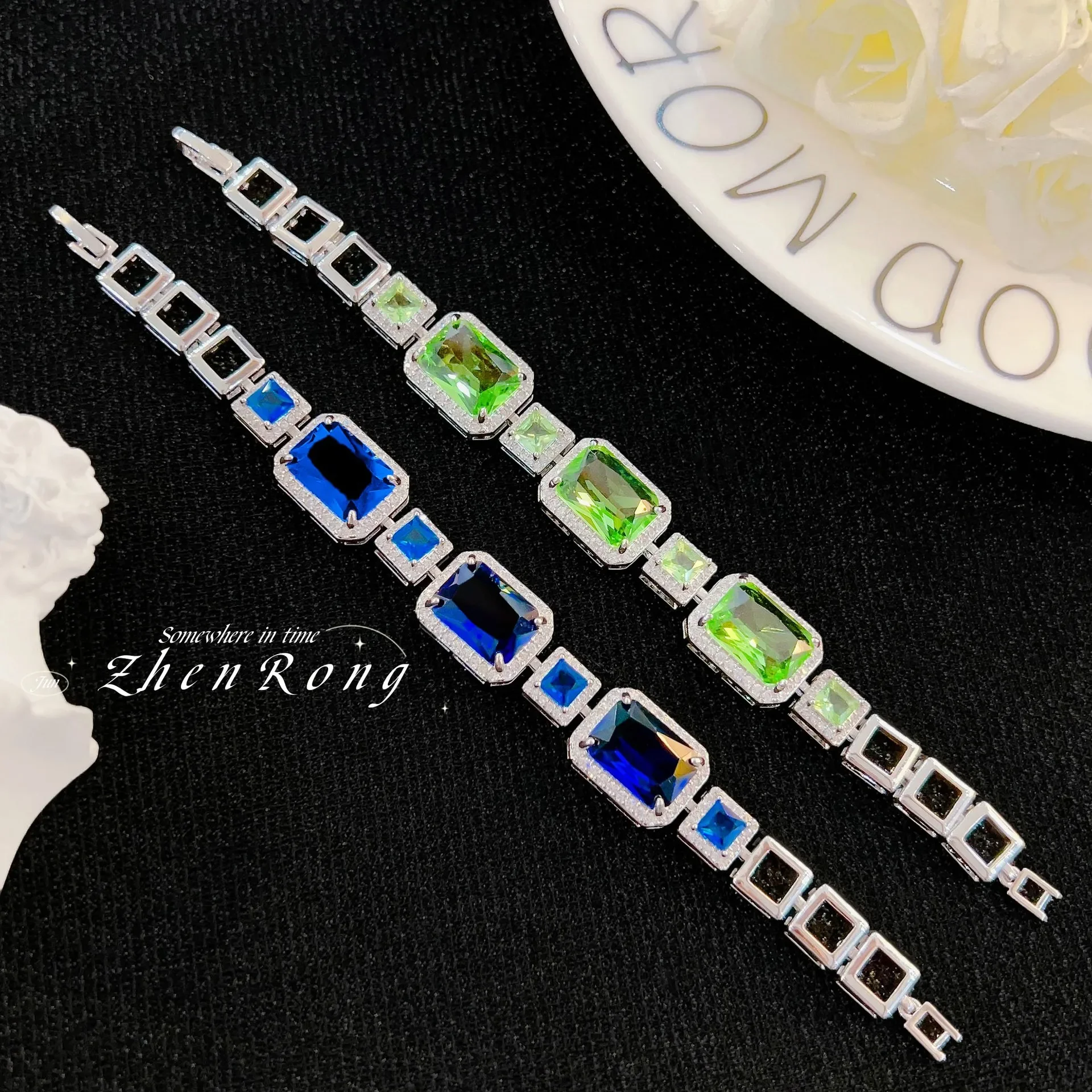 

2023 New Sapphire Bracelets for Women Sterling 925 Silver Jewelry Delicate Gemstones High Quality Fine Jewelry Anniversary Gifts