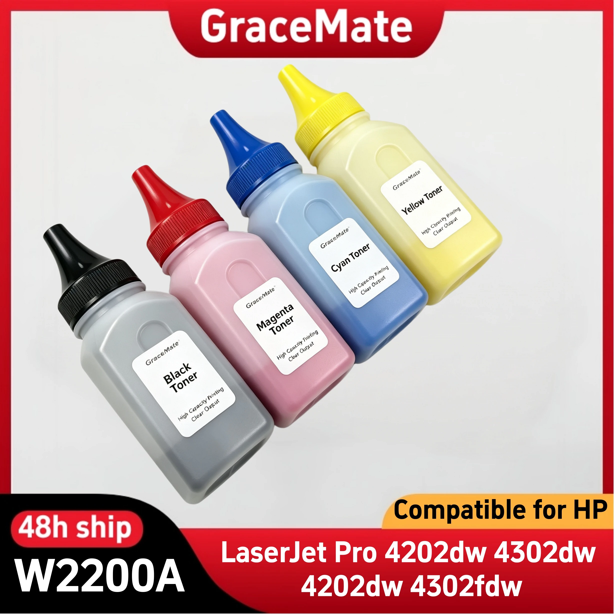 220A W2200A W2201A W2202A W2203A Color Toner for HP Color LaserJet Pro 4202dw 4302dw 4202dw 4302fdw Cartridge Refill Powder