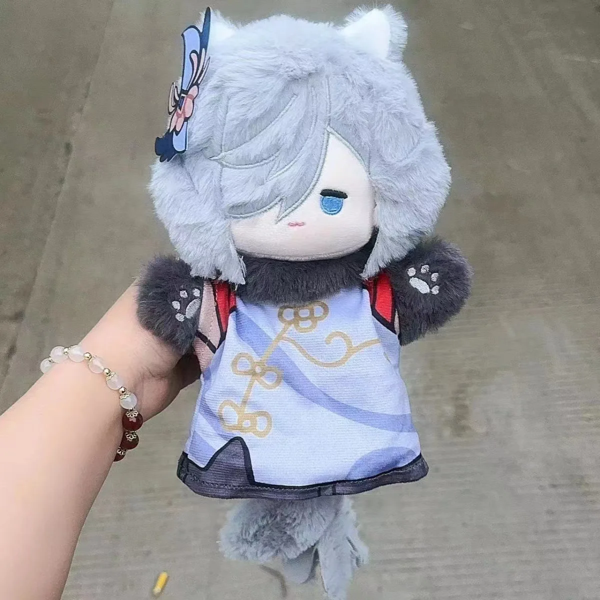 Conjunto de boneca de algodão de jogo de anime artesanal fantasia fantoches de mão temáticos para colecionadores brinquedos de dedo de pelúcia fofos para dramatização