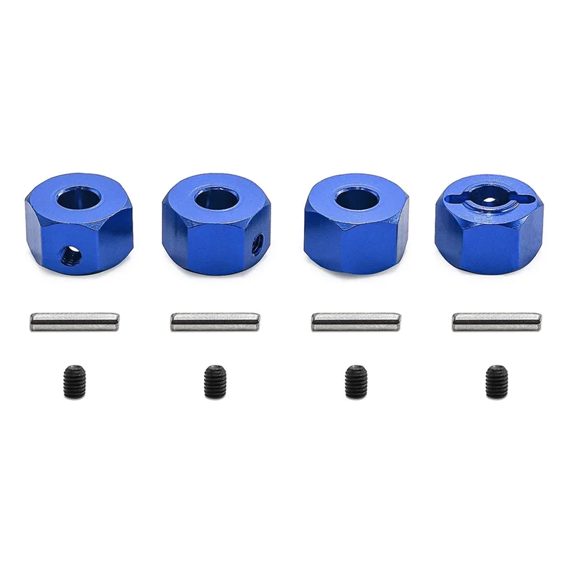 FBIL-RC Car Upgrade Hex Connector 12MM Kit Fortraxxas MINI MAXX RC Car Accessories Blue