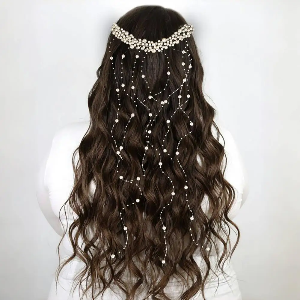 

Faux Pearl Hair Comb Elegant Wedding Hair Comb Set with Faux Pearl Rhinestone Flower Ornaments for Women Bridal Hair Accessories