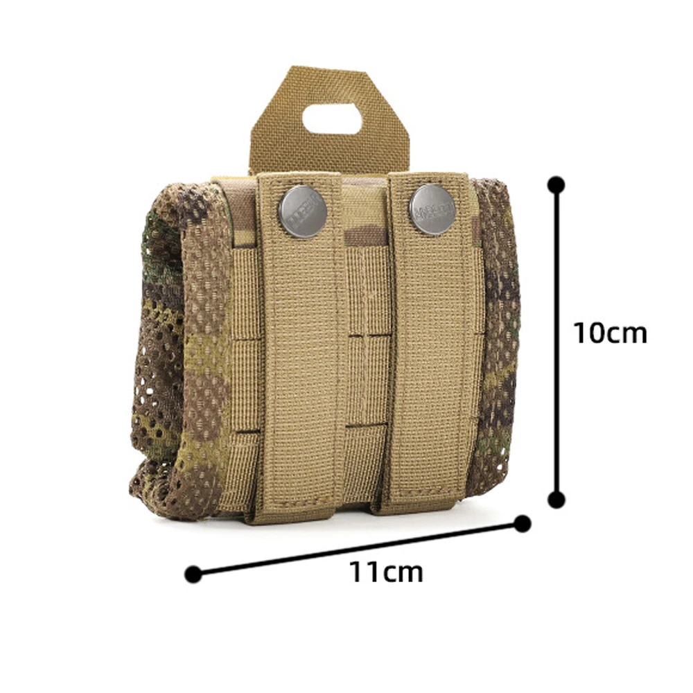 Outdoor Tactical Folding mesh Storage Bag with Adjustable drawstring drawstring , portable Recycling Bag