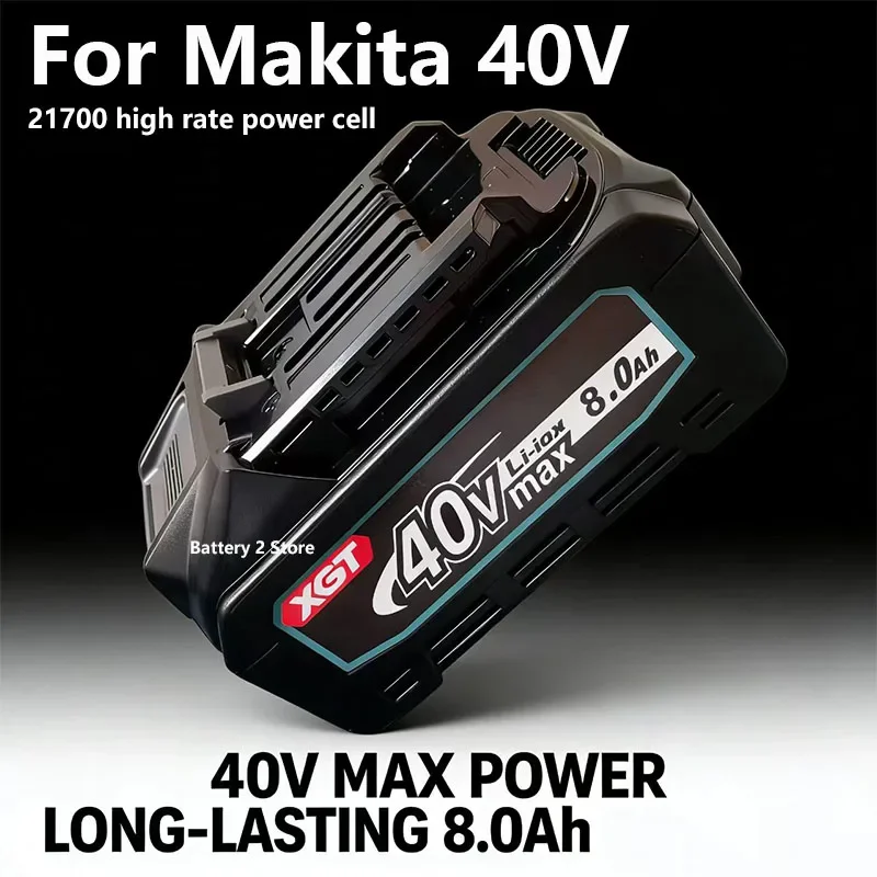 For Makita 40V  MAX XGT 21700 lithium-ion battery 8.0AH  rec