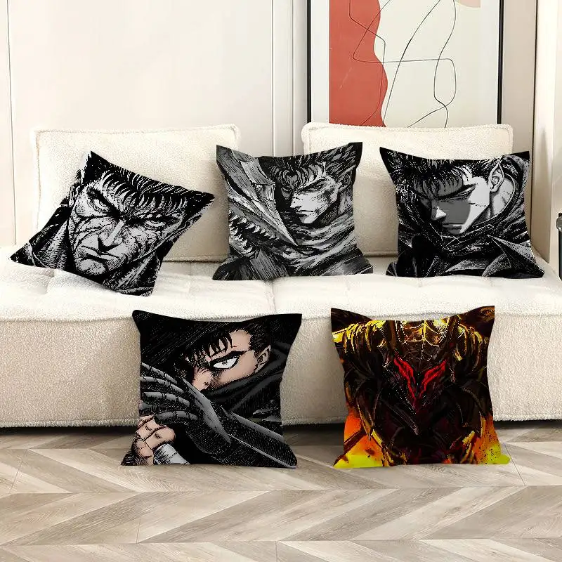 Guts Sword in Berserk Personalized Pillow Cover Kids Bedroom Wild Party Decor Pillowcase kid Birthday shower Gift