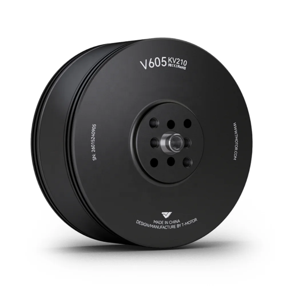 T-MOTOR V605 KV210 12S Vtol 3200W Brushless 10kg 20kg 30kg Payload Bldc Large Drone Motor