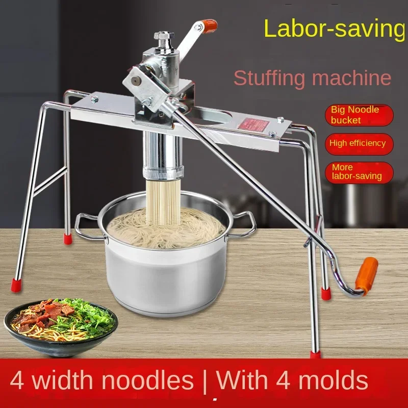 Manual vermicelli commercial small noodle press hand rocker noodle machine