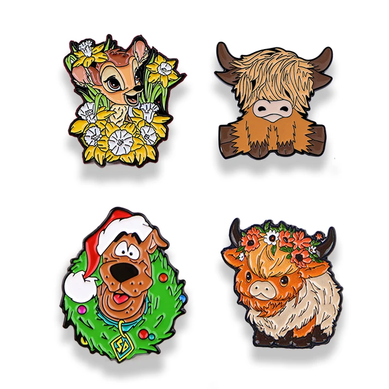 Милая-корова-с-цветами-эмалированные-булавки-мультяшные-броши-значок-булавка-на-лацкан-для-рюкзака-аксессуары-для-одежды-ювелирные-изделия-с-животными-подарки