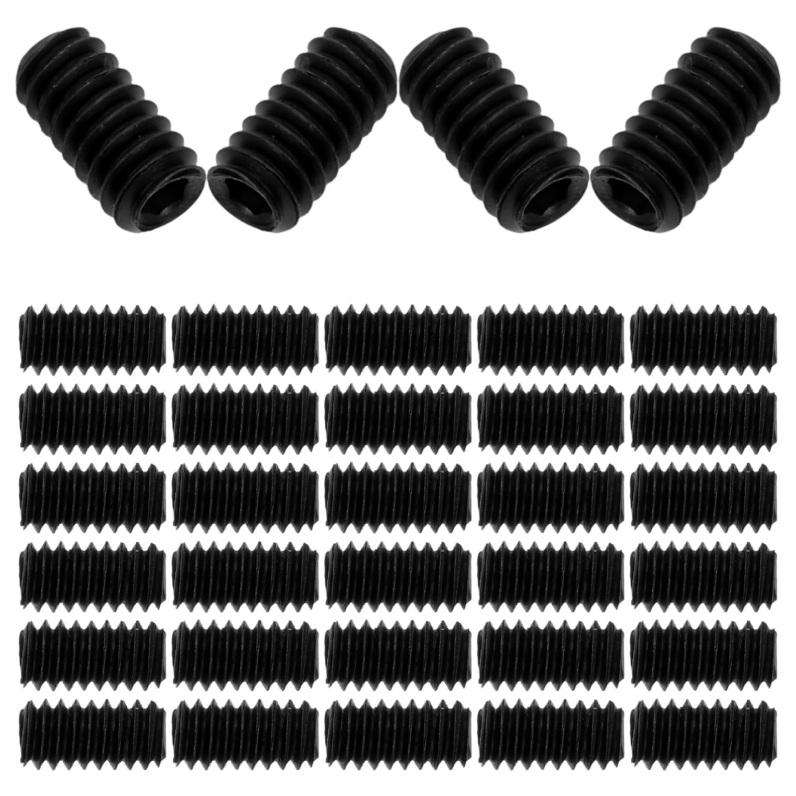 

50 Pcs Head Allen Socket Grub Screws Machine Carbon Steel Hardware Set Positioning Allen Head Screws Kit Fastening