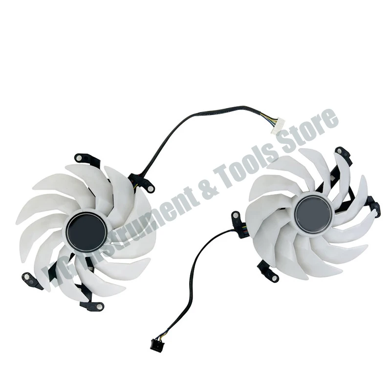 Neuer Lüfter 102MM GFY10015H12SPA 4PIN 6PIN für KFA2 Galax GeForce RTX 3060 3060Ti 3070 3070Ti EX Weiße Grafikkartenlüfter – Detail 4