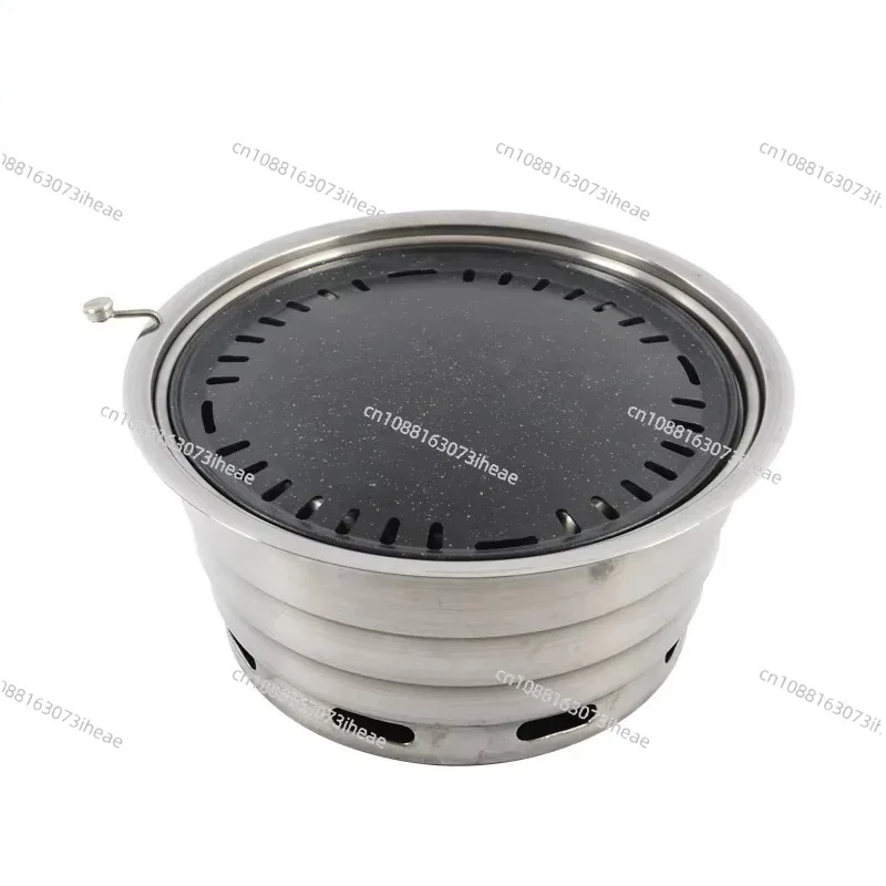 Indoor Smokeless Charcoal and Gas Grill Rotisserie Grill Stainless Steel Korean Charcoal Barbecue Grill