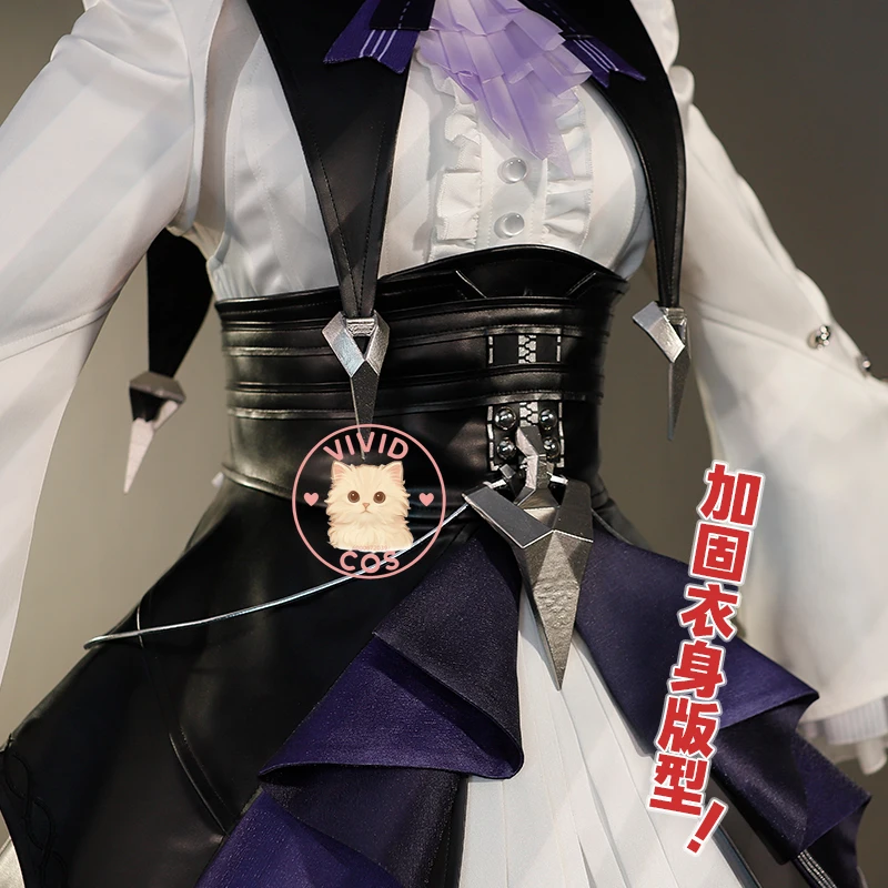 게임 젠플레이어 제노즈 제로 코스프레 비비안 의상 롤플레잉 고품질 드레스 크리놀린 세트 여성 성인 코믹콘 슈트